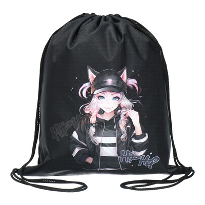 Мешок для обуви 435×360 мм, Stavia (плотность 600D с водоотталкивающей ПУ-пропиткой)«Аниме»