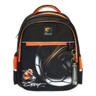 Рюкзак школьный, 40 х 33 х 19 см, эргономичная спинка, Stavia "Футбол", чёрныйр/оранжевый - Фото 3