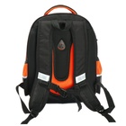 Рюкзак школьный, 40 х 33 х 19 см, эргономичная спинка, Stavia "Футбол", чёрныйр/оранжевый - Фото 5