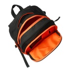 Рюкзак школьный, 40 х 33 х 19 см, эргономичная спинка, Stavia "Футбол", чёрныйр/оранжевый - Фото 9