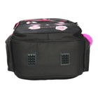 Рюкзак школьный, 40 х 33 х 19 см, эргономичная спинка, Stavia "Мордашка", чёрный/розовый - Фото 7
