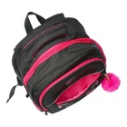 Рюкзак школьный, 40 х 33 х 19 см, эргономичная спинка, Stavia "Мордашка", чёрный/розовый - Фото 8