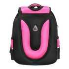 Рюкзак школьный, 40 х 33 х 19 см, эргономичная спинка, Stavia "Кошка", чёрный/розовый - Фото 6