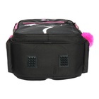 Рюкзак школьный, 40 х 33 х 19 см, эргономичная спинка, Stavia "Кошка", чёрный/розовый - Фото 7