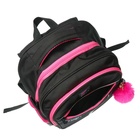 Рюкзак школьный, 40 х 33 х 19 см, эргономичная спинка, Stavia "Кошка", чёрный/розовый - Фото 8