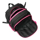 Рюкзак школьный, 40 х 33 х 19 см, эргономичная спинка, Stavia "Кошка", чёрный/розовый - Фото 9