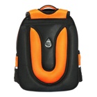 Рюкзак школьный, 40 х 33 х 19 см, эргономичная спинка, Stavia "Капибара", чёрный/оранжевый - Фото 6