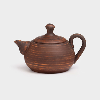 Чайник для заварки «Алтайский», красная глина, 0,8 л, микс