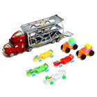 Грузовик инерционный "Автовоз", 6 машинок в комплекте,цвет МИКС  , в ПАКЕТЕ - фото 27814642