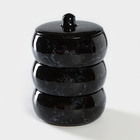Набор для холодца керамический «Вуаль», 3×0,9 л - фото 26548992