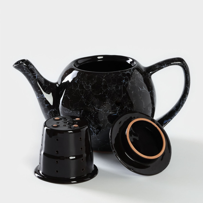 Чайник керамический «Вуаль», 1,2 л, d=8,5 см