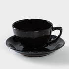Чайная пара керамическая «Вуаль», 2 предмета: чашка 250 мл, блюдце d=15 см - фото 301133853