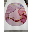 Коврик влаговпитывающий «Спанч» 40х60 см, рисунок Кварц, овал - Фото 1