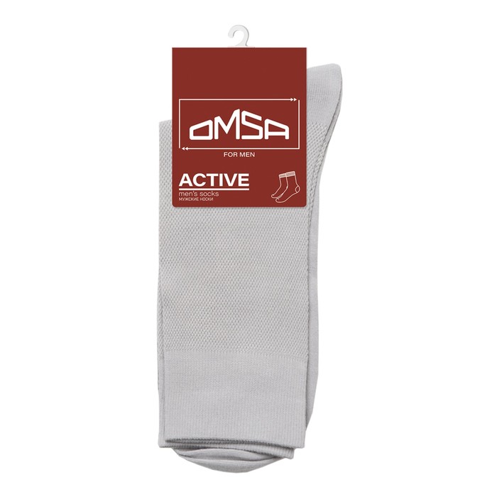 

Носки мужские летние OMSA ACTIVE, размер 39-41, цвет grigio chiaro