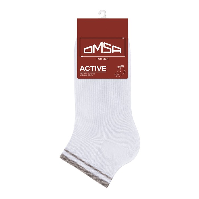 

Носки мужские укороченные OMSA ACTIVE, размер 39-41, цвет bianco