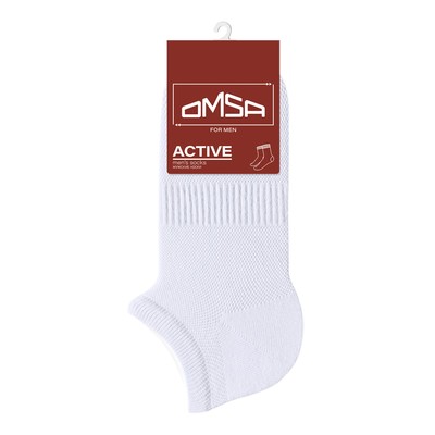 Носки мужские укороченные OMSA ACTIVE, размер 36-38, цвет bianco