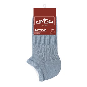 Носки мужские укороченные OMSA ACTIVE, размер 36-38, цвет jeans