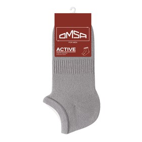 Носки мужские укороченные OMSA ACTIVE, размер 45-47, цвет grigio chiaro