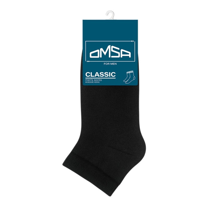 

Носки мужские укороченные OMSA CLASSIC, размер 39-41, цвет nero