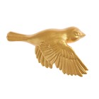 Декор настенный, гипсовое панно "Птицы" 3 шт, золотые - фото 9855235