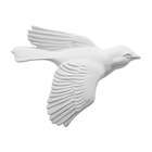 Декор настенный, гипсовое панно "Птицы",  5 шт, белые - фото 9855241