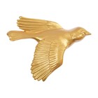Декор настенный, гипсовое панно "Птицы" 5 шт, золотые - фото 9855251