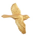 Декор настенный, гипсовое панно "Птицы" 5 шт, золотые - фото 9855252