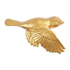 Декор настенный, гипсовое панно "Птицы" 5 шт, золотые - фото 9855253