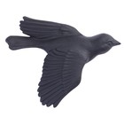 Декор настенный, гипсовое панно "Птицы" 5 шт, черные, матовые - фото 9887217