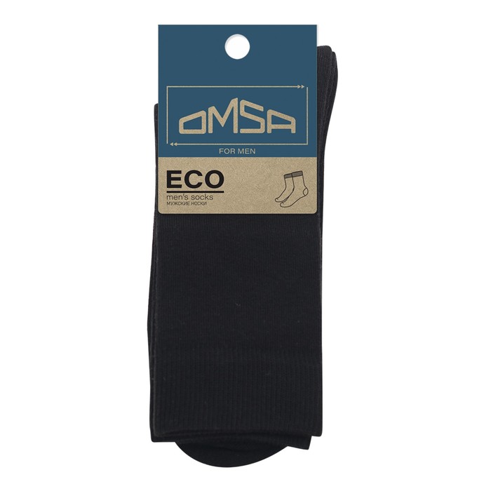 Носки мужские OMSA ECO, размер 42-44, цвет nero - Фото 1