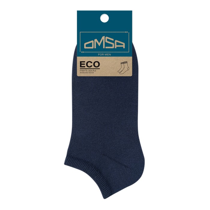 Носки мужские укороченные OMSA ECO, размер 39-41, цвет blu - Фото 1
