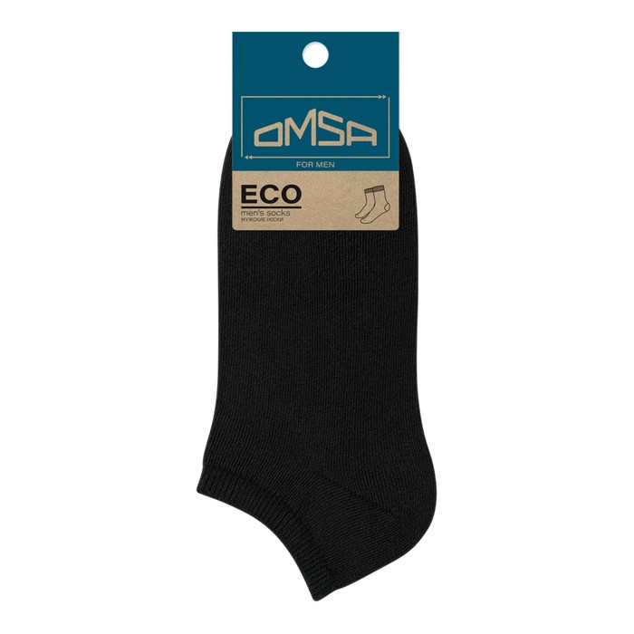 Носки мужские укороченные OMSA ECO, размер 39-41, цвет nero - Фото 1