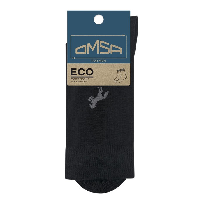 Носки мужские OMSA ECO, размер 39-41, цвет nero - Фото 1
