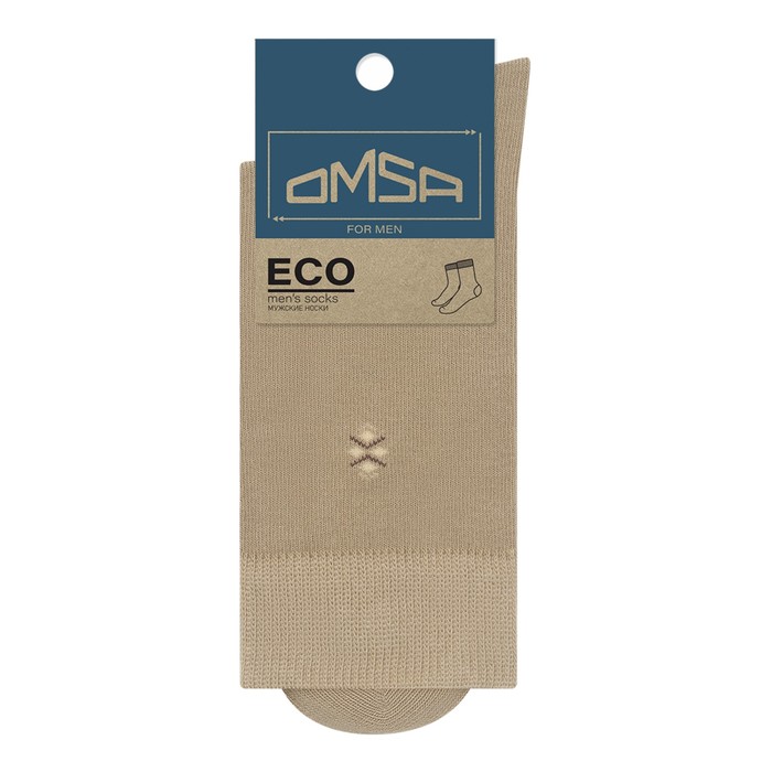 

Носки мужские OMSA ECO, размер 42-44, цвет beige