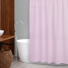 Штора для ванной комнаты «Бриллиант», 180×180 см, цвет светло-розовый - фото 321601641