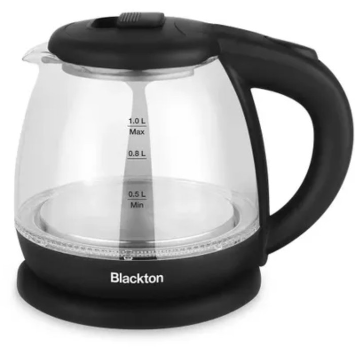 Чайник электрический Blackton Bt KT1802G, стекло, 1500 Вт, 1 л, чёрный - Фото 1