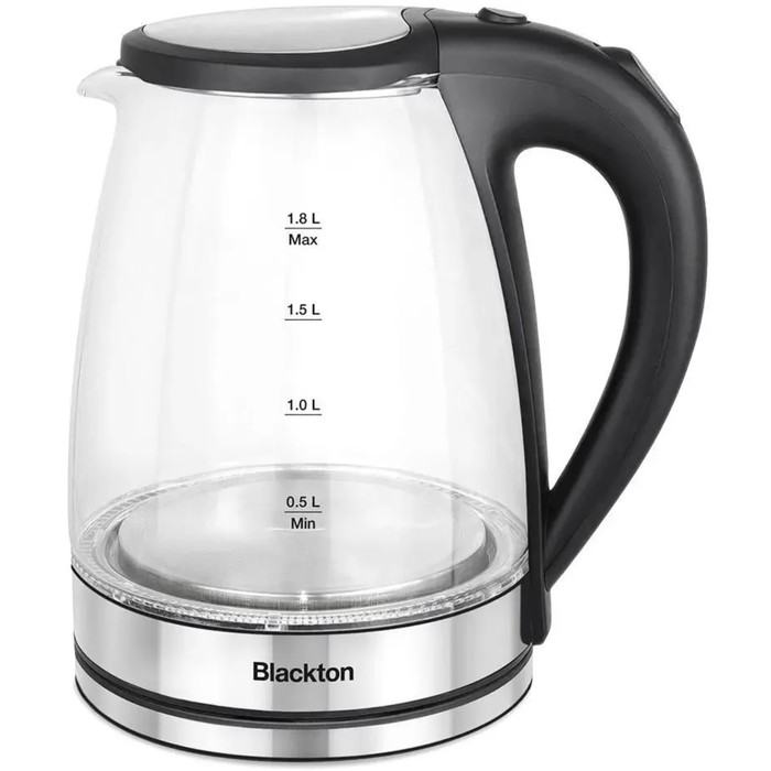 

Чайник электрический Blackton Bt KT1803G, стекло, 1500 Вт, 1.8 л, серебристо-чёрный