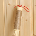 Веник массажный из бамбука 60см, 0,2см прут  джутовая ручка - Фото 2