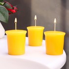 Набор свечей ароматических "Fruit fusion", фруктовое слияние, 3 шт, 5х4,5 см - фото 9820638