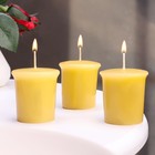 Набор свечей ароматических "Vanilla Cupcake", ванильный кекс, 3 шт, 5х4,5 см - фото 9820642