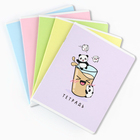 Тетрадь в клетку, 48 л., А5, на скрепке, блок №1 «Панды» МИКС - Фото 2