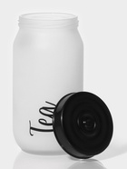 Банка для сыпучих продуктов Herevin Tea, 1 л, стекло, белая - Фото 2