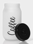 Банка для сыпучих продуктов Herevin Coffee, 1 л, стекло, белая - Фото 2