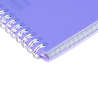 Блокнот А5 80л кл на гребне NEWtone PASTEL Лаванда, пласт обл, бл 80 г/м2 - фото 24093625