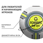 Мяч футбольный TORRES BM 300 F323653, TPU, машинная сшивка, 32 панели, р. 3 - фото 9864261