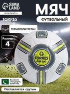 Футбольный мяч TORRES BM 300, F323654, машинная сшивка, 32 панели, р. 4, TPU - Фото 1