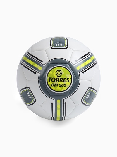 Футбольный мяч TORRES BM 300, F323654, машинная сшивка, 32 панели, р. 4, TPU