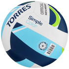 Мяч волейбольный TORRES Simple Color V323115, TPU, машинная сшивка, 18 панелей, р. 5 - фото 4508354