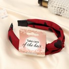 Ободок для волос «Берит», сердца, 3 см, красный - Фото 2