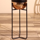 Кашпо на подставке "Слимо" металл (набор 2 шт), диаметр 24 и 19 см - Фото 5
